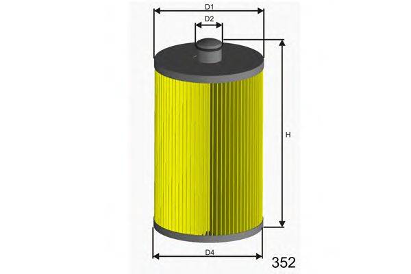 MISFAT F126 Паливний фільтр