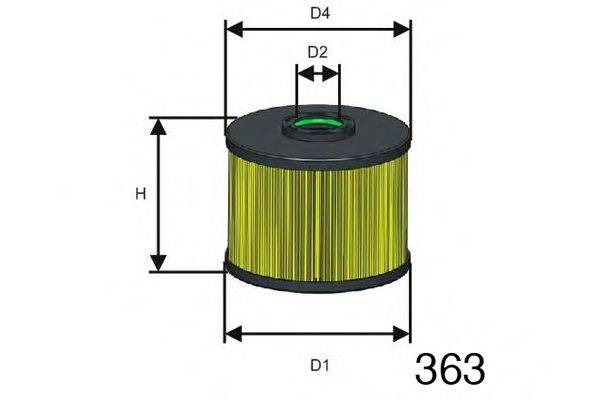 MISFAT F128 Паливний фільтр