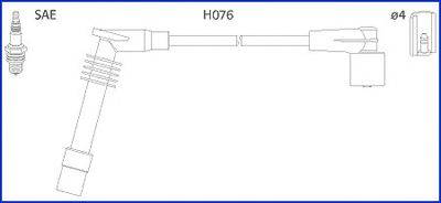 HITACHI 134234 Комплект дротів запалювання
