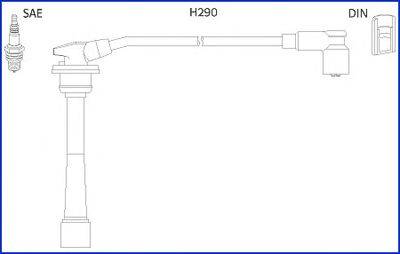 HITACHI 134528 Комплект дротів запалювання