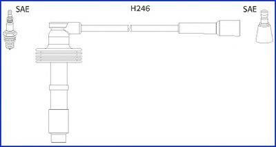 HITACHI 134560 Комплект дротів запалювання