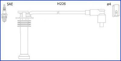 HITACHI 134672 Комплект дротів запалювання