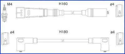 HITACHI 134705 Комплект дротів запалювання