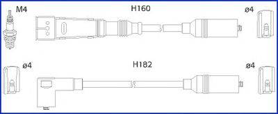 HITACHI 134706 Комплект дротів запалювання