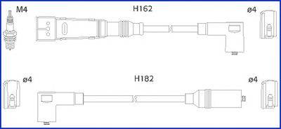 HITACHI 134785 Комплект дротів запалювання