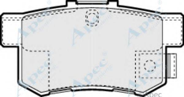 APEC BRAKING PAD1066 Комплект гальмівних колодок, дискове гальмо