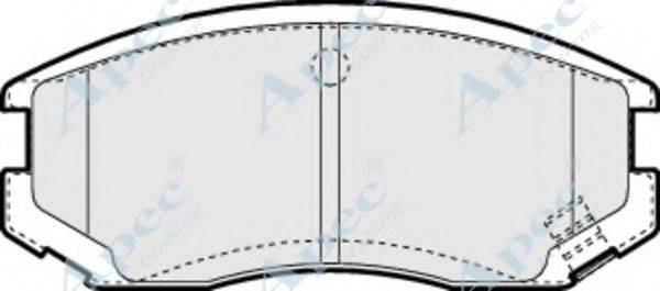 APEC BRAKING PAD1072 Комплект гальмівних колодок, дискове гальмо