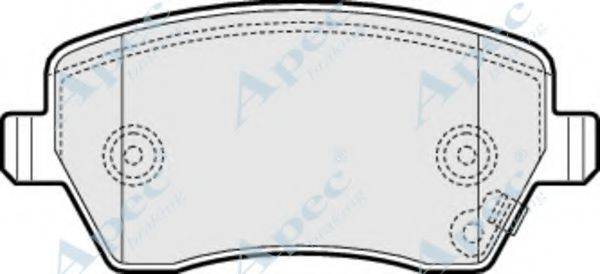 APEC BRAKING PAD1466 Комплект гальмівних колодок, дискове гальмо