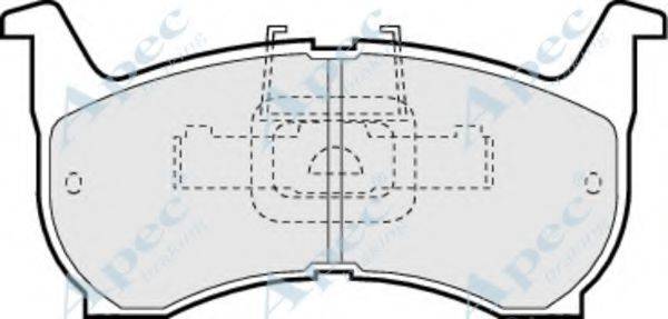 APEC BRAKING PAD418 Комплект гальмівних колодок, дискове гальмо