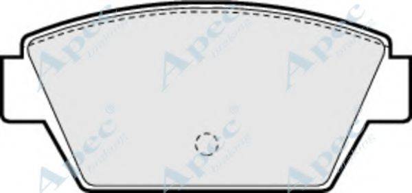 APEC BRAKING PAD536 Комплект гальмівних колодок, дискове гальмо