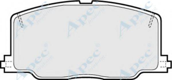 APEC BRAKING PAD593 Комплект гальмівних колодок, дискове гальмо