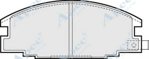 APEC BRAKING PAD615 Комплект гальмівних колодок, дискове гальмо