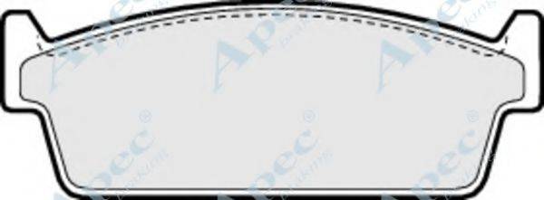 APEC BRAKING PAD643 Комплект гальмівних колодок, дискове гальмо