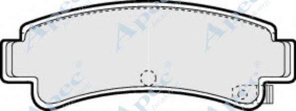 APEC BRAKING PAD695 Комплект гальмівних колодок, дискове гальмо