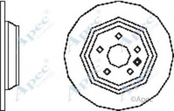 APEC BRAKING DSK2491 гальмівний диск