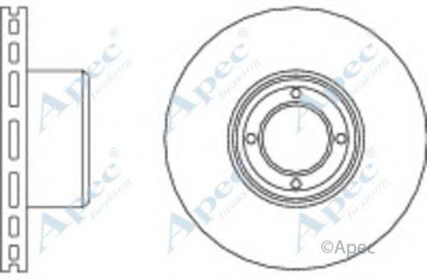 APEC BRAKING DSK202 гальмівний диск