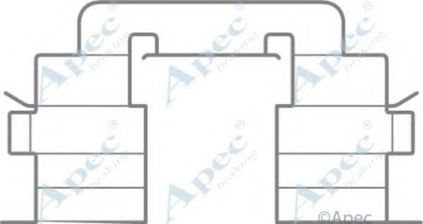 APEC BRAKING KIT1071 Комплектуючі, гальмівні колодки