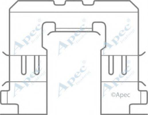 APEC BRAKING KIT1081 Комплектуючі, гальмівні колодки