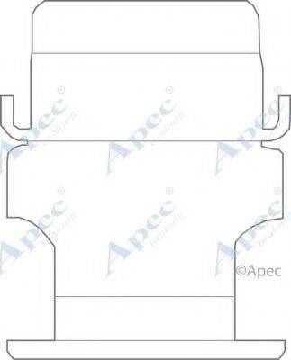 APEC BRAKING KIT1104 Комплектуючі, гальмівні колодки