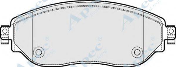 APEC BRAKING PAD2047 Комплект гальмівних колодок, дискове гальмо