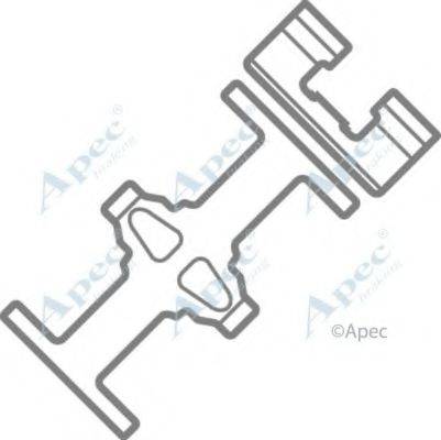 APEC BRAKING KIT514 Комплектуючі, гальмівні колодки