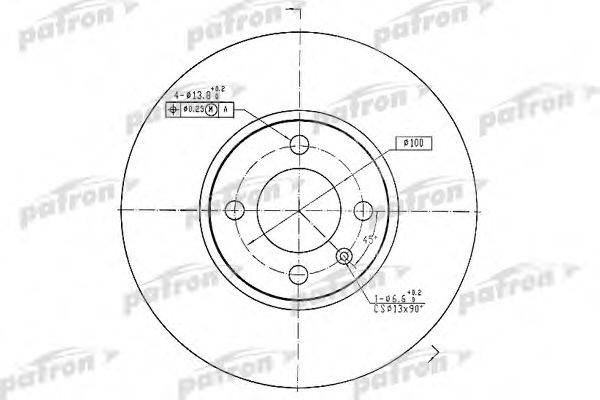 PATRON PBD1532 гальмівний диск