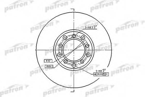 PATRON PBD1573 гальмівний диск