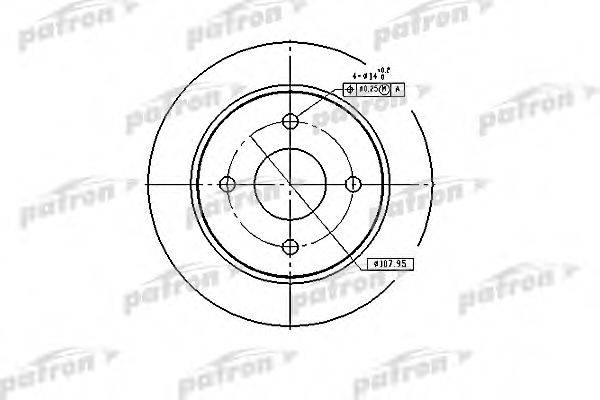 PATRON PBD1654 гальмівний диск