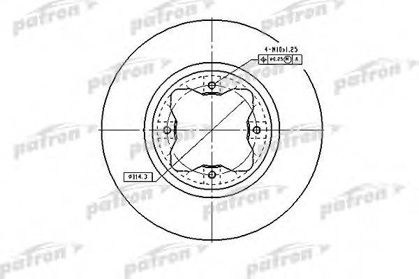 PATRON PBD2024 гальмівний диск