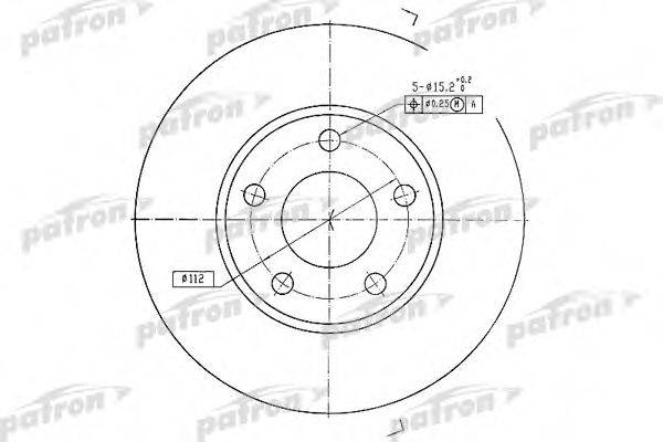 PATRON PBD2626 гальмівний диск