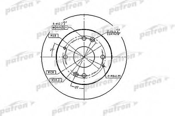 PATRON PBD2669 гальмівний диск