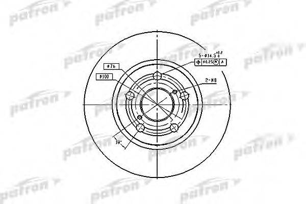 PATRON PBD2742 гальмівний диск