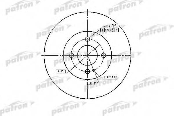 PATRON PBD3089 гальмівний диск