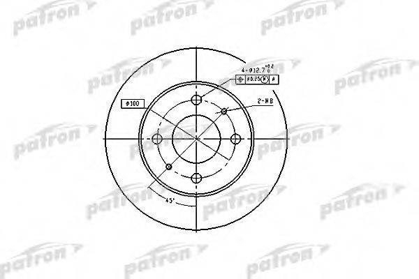 PATRON PBD4019 гальмівний диск