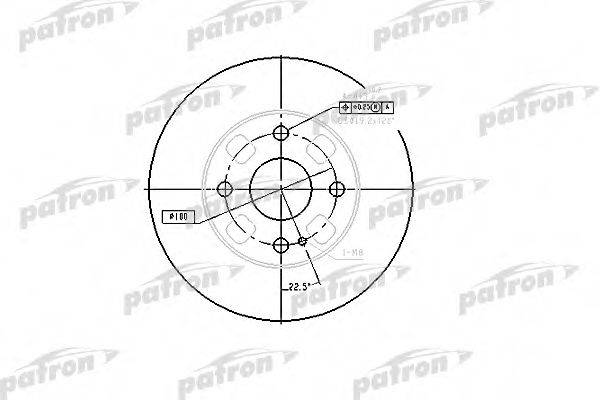 PATRON PBD4120 гальмівний диск
