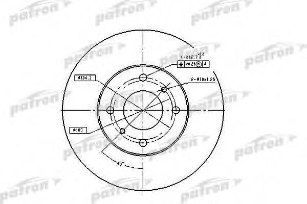 PATRON PBD4169 гальмівний диск
