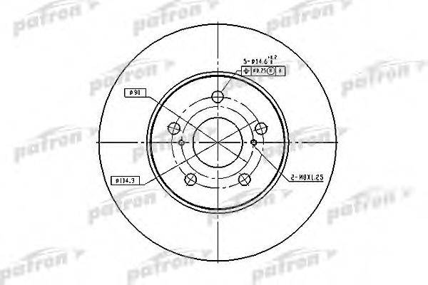 PATRON PBD4204 гальмівний диск