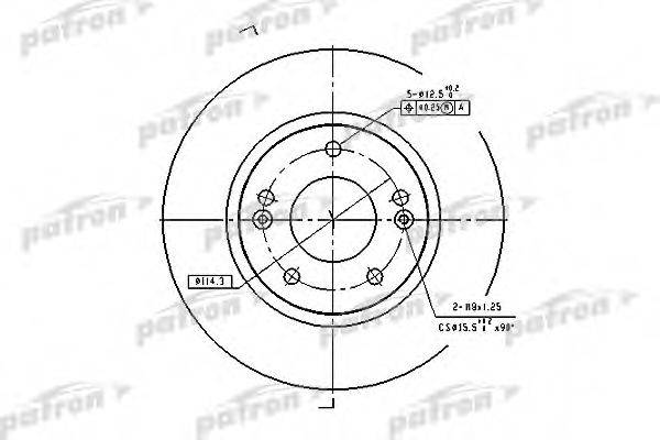 PATRON PBD4291 гальмівний диск