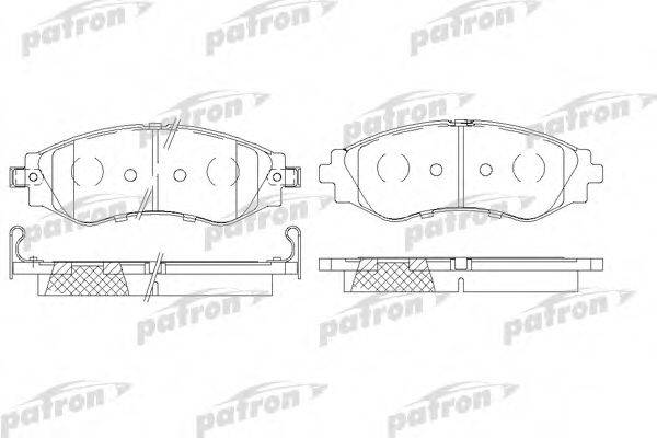PATRON PBP1116 Комплект гальмівних колодок, дискове гальмо