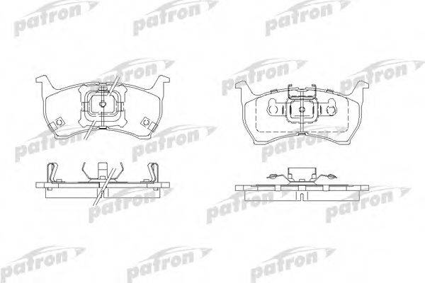 PATRON PBP304 Комплект гальмівних колодок, дискове гальмо