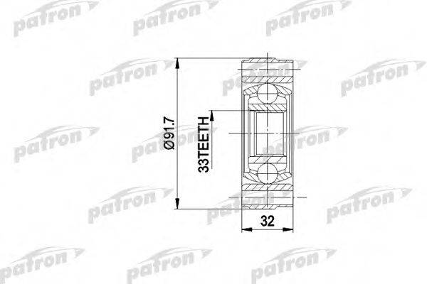 PATRON PCV3003 Шарнірний комплект, приводний вал