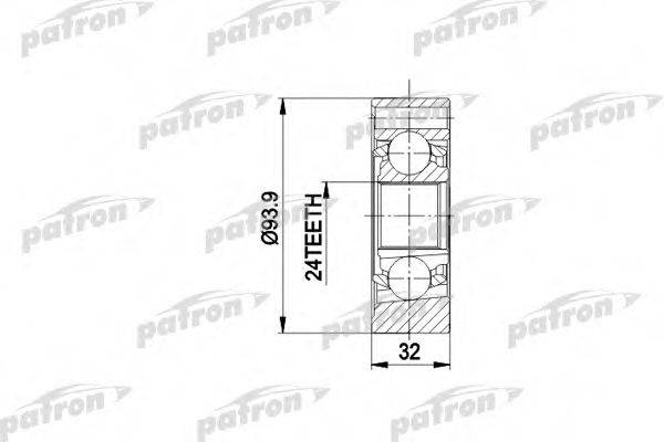 PATRON PCV3018 Шарнірний комплект, приводний вал