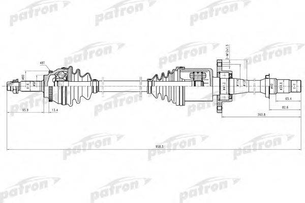 PATRON PDS9106 Приводний вал
