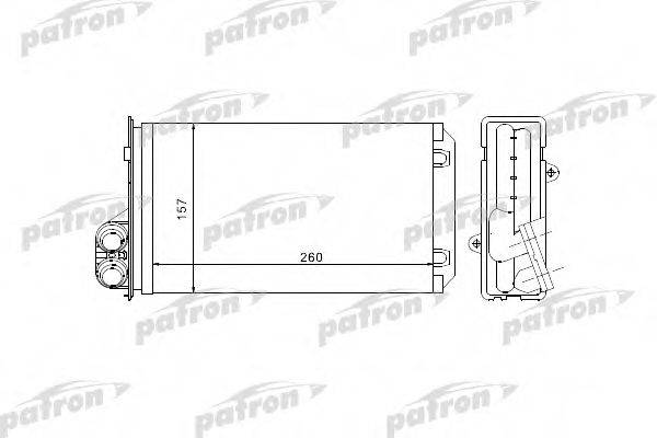 PATRON PRS2069 Теплообмінник, опалення салону