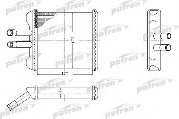 PATRON PRS2083 Теплообмінник, опалення салону