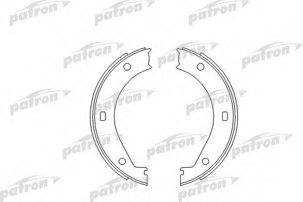 PATRON PSP272 Комплект гальмівних колодок, стоянкова гальмівна система