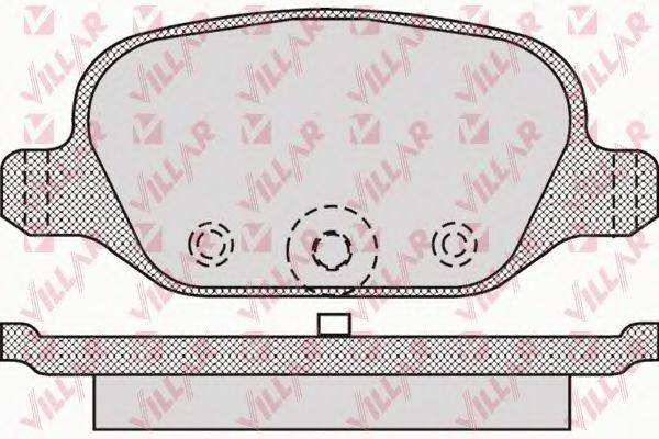 VILLAR 23601 Комплект гальмівних колодок, дискове гальмо