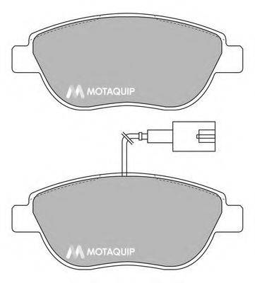 MOTAQUIP LVXL1719 Комплект гальмівних колодок, дискове гальмо