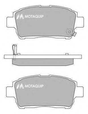 MOTAQUIP LVXL1012 Комплект гальмівних колодок, дискове гальмо