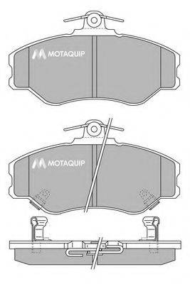 MOTAQUIP LVXL213 Комплект гальмівних колодок, дискове гальмо